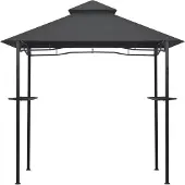 vidaXL Hochwertigen Möbel Pavillons & Partyzelte - Anthrazit BBQ-Pavillon 240x150x255cm Anthrazit Stahl NEU1830156