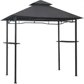Syfax BBQ-Pavillon 240x150x255 cm Anthrazit Stahl