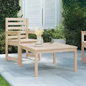 Prolenta Maison Exclusive - Gartentisch 82,5x82,5x45 cm Massivholz Kiefer