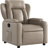 Syfax Relaxsessel Cappuccino-Braun Kunstleder