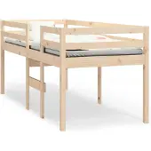 Syfax Hochbett 90x190 cm Massivholz Kiefer