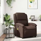 Prolenta Maison Exclusive - Massagesessel Braun Kunstleder