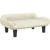 Syfax Hundebett Creme 70x40x24 cm Samt