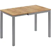 Vicco Esstisch Granny Eiche/Grau 80-120 x 70 cm ausziehbar, Model 50577