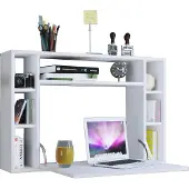 VCM Computertisch hängend | Klapptisch | Wandschreibtisch | Maße ca. H. 60 x B. 90 x T. 20 cm | Schreibtisch - Wandila
