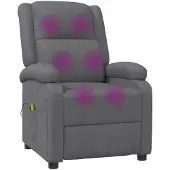 Syfax Massagesessel Anthrazit Kunstleder