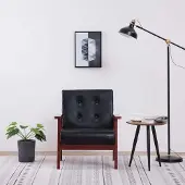 Prolenta Maison Exclusive - Sessel Schwarz Kunstleder
