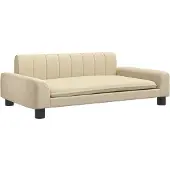 Syfax Hundebett Creme 90x53x30 cm Stoff