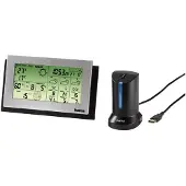 Hama "WDS-300" USB Weather Data Station, AA/AAA, Schwarz, Silber