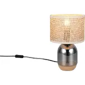 TRIO Ländliche Tischlampe Tara Ø 20cm