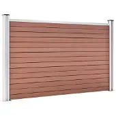 vidaXL Gartenzaun WPC 872x106 cm Braun
