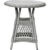 Ebuy24 Hvalo Bistro und Balkonmöbel Cafetisch Ø69 cm, sand.