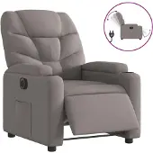 Syfax Relaxsessel Elektrisch Taupe Stoff