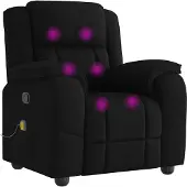 vidaXL Massagesessel Schwarz Stoff