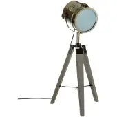 Atmosphera Tischleuchte Thor - Metall - Bronze - H68 cm - Leselampe - Designlampe - Stativlampe