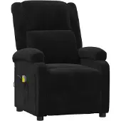 Syfax Massagesessel Schwarz Samt