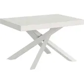 Itamoby Volantis Ausziehtisch 130/390x90 cm Esche weiß Beine weiß