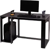 Mendler Schreibtisch HWC-J26, Computertisch Bürotisch, 120x60x76cm schwarz-grau