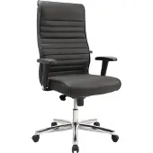 Topstar Chefsessel (Leder schwarz schwarz / mit Armlehne) - PT19TA80