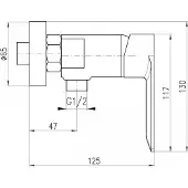 RAV copy of NIL Wand-Brausebatterie in Chrom SLEZAK Ihre Auswahl: Ohne Handbrause,