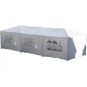 Bc-elec - 5300-0006 PAVILLON GARTENPAVILLON PARTYZELT GARTENZELT GARTEN ZELT BIERZELT 3X9M WEIß
