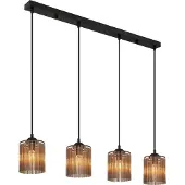 Nowa Hängeleuchte Metall schwarz matt, 4x E14