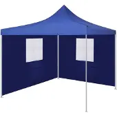 Syfax Faltzelt mit 2 Wänden 3 x 3 m Blau