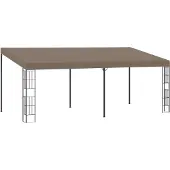 Syfax Wand-Pavillon 6x3 m Taupe Stoff