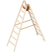Layher 1038 Holzstehleiter 2x8 Sprossen