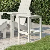 ZMH Adirondack-Gartentisch Weiß 38x38x46 cm HDPE