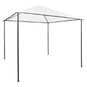 The Living Store Pavillon 3x3x2,9 m Weiß 180 g/m²