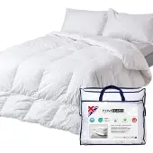 Homescapes Extra warme Winterbettdecke 200x200 cm – Entenfedern & Daunen, Wärmeklasse 5