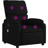 Sonstiges dkd-home-decor Massagesessel Stoff Schwarz 75 x 99 x 99 cm