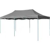 DKD Home Decor Pop-Up-Partyzelt Faltbar 3x6 m Anthrazit