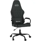Syfax Gaming-Stuhl mit Massagefunktion Schwarz Kunstleder