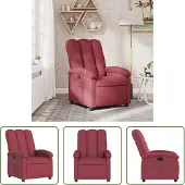 The Living Store Relaxsessel Weinrot Stoff