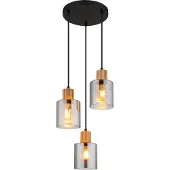 Globo Lighting Hängeleuchte Metall schwarz matt, 3x E27
