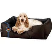 BedDog Hundebett LUPI waschbar,(S) ca. 55x40x17cm,MOCCA (braun/schwarz)