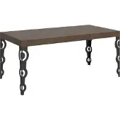 Itamoby Karamay Ausziehtisch 200/304x90 cm Walnuss Anthrazit Beine