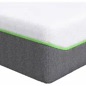Syfax Matratze Weiß und Grau 140 x 200 cm Jacquard-Stoff