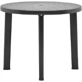 Syfax Gartentisch Anthrazit 89 cm Kunststoff