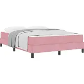 Syfax Boxspringbett mit Matratze Rosa 140 x 200 cm Stoff