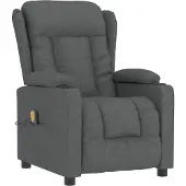 Syfax Massagesessel Dunkelgrau Stoff