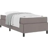 vidaXL Boxspringbett Taupe 80 x 200 cm Stoff