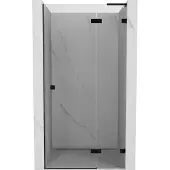 Mexen Lunar L Duschdrehtür rechts 125 cm, transparent, schwarz - 834L-125-000-70-00-P