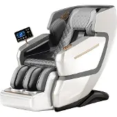 Burgherr Massagesessel "Apollo" weiß-beige Massage Stuhl Relaxsessel TV Möbel