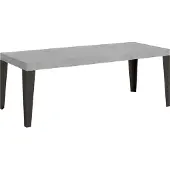 Itamoby Ausziehbarer Tisch 90x160/264 cm Gestell Flame Premium Cement Anthrazit