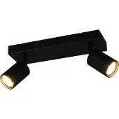 TRIO 867700232 Soka GU10 Strahler 2-fach Schwarz Matt