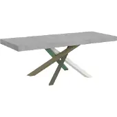 Itamoby Ausziehtisch 160/420x90 cm Volantis Premium Beton mehrfarbig Beine 4/A