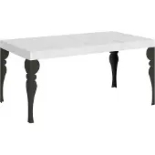 Itamoby Paxon Premium Ausziehtisch 140/400x90 cm Esche weiß Beine anthrazit